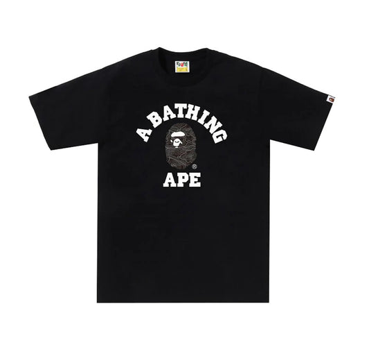 Bape Layered Line Camo College Tee